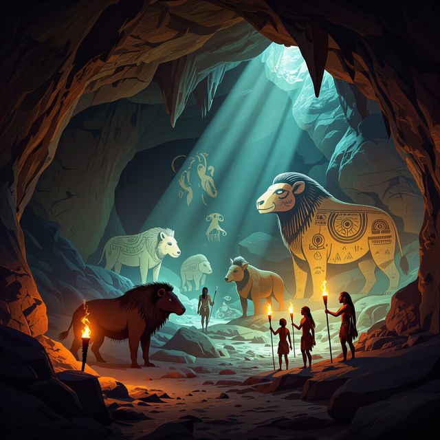 Cave Art Paintings - AI Generated gallery