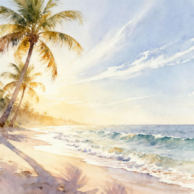 Beach Background Drawings - Made With AI gallery