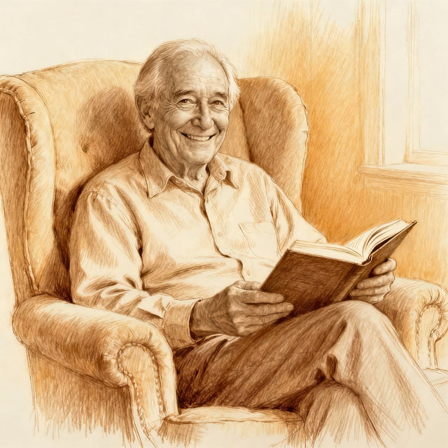 Grandpa Drawing - AI Generated gallery