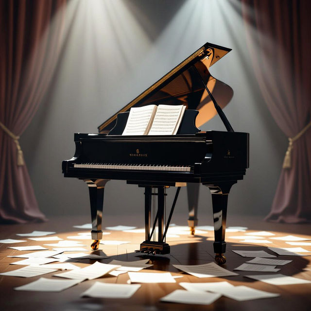 Piano Wallpaper - Made With AI gallery