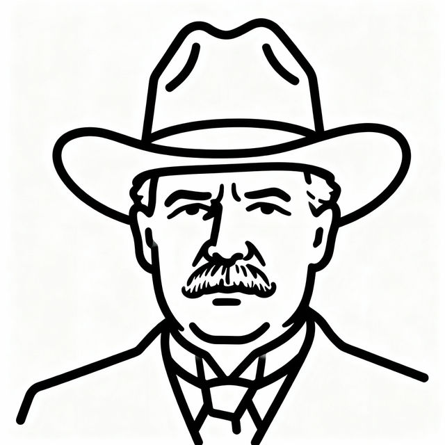 Theodore Roosevelt Drawing Easy gallery