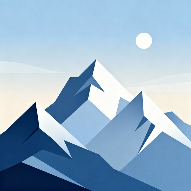 Easy Mountain Drawing gallery