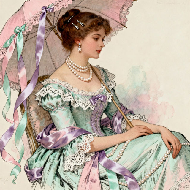 Coquette Drawings - Made With AI gallery