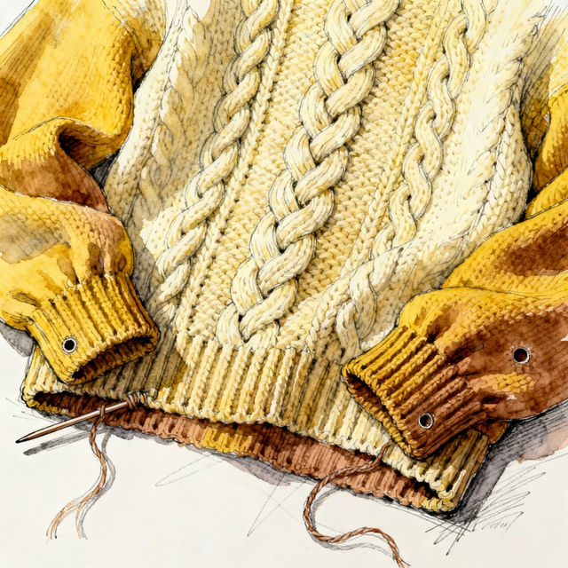 Sweater Drawing Reference - AI Generated gallery
