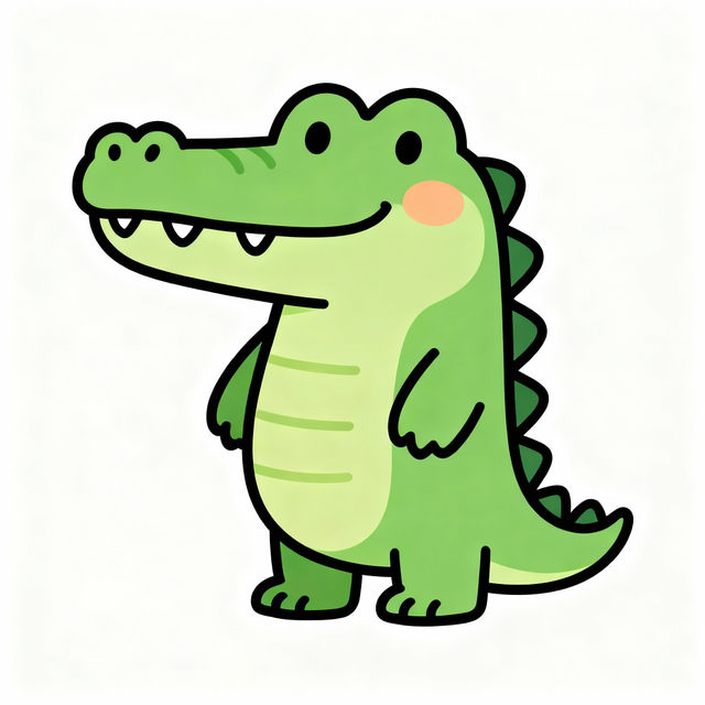 Easy Crocodile Drawings - Made With AI gallery