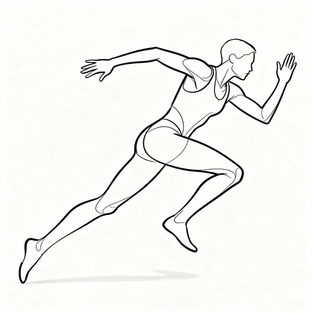 Easy Running Drawings gallery