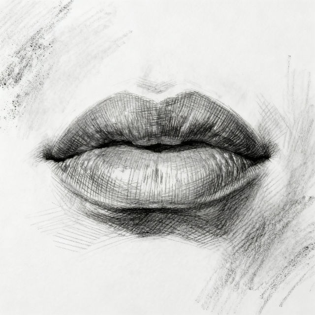 Male Lips Drawing gallery