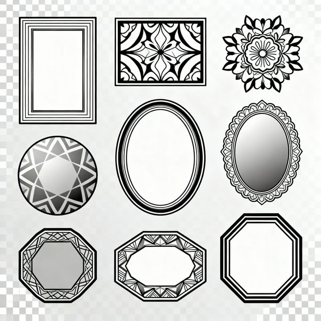 Printable Picture Frames - AI Generated gallery