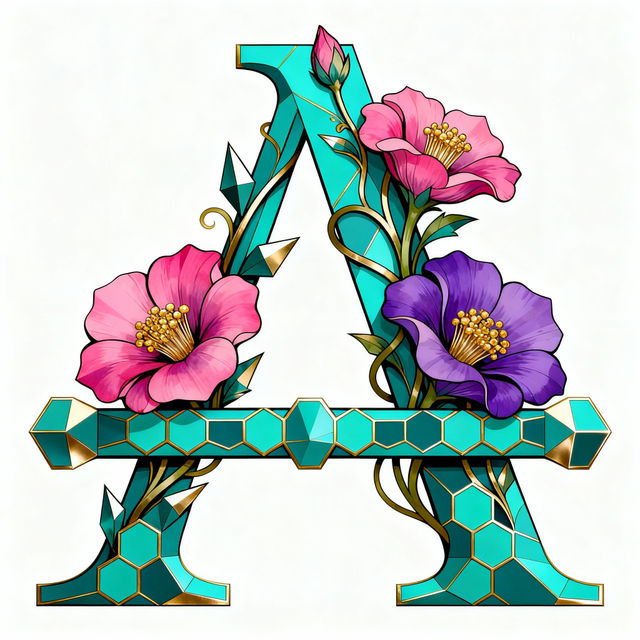 Letter Drawing Designs - AI Generated gallery