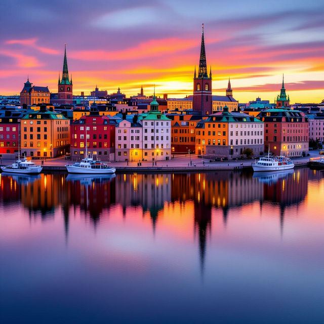 Stockholm Wallpaper - AI Generated gallery