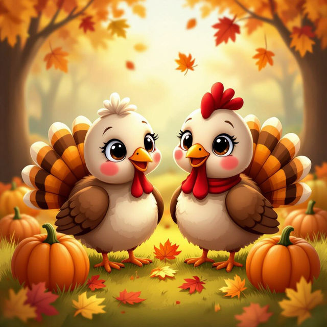 Cute Thanksgiving Wallpaper - Made With AI gallery