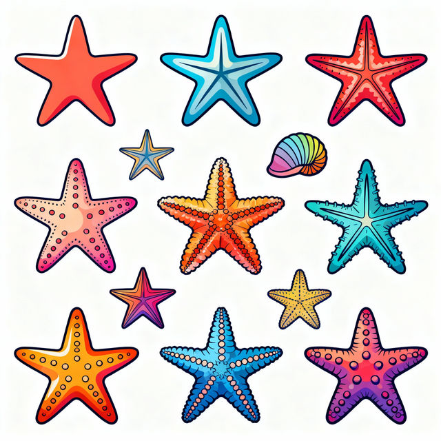 Starfish Clip Art - Made With AI gallery