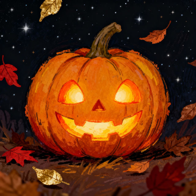 Jack-o-lantern Drawings - Made With AI gallery