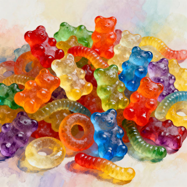 Gummy Bears Drawing - Made With AI gallery