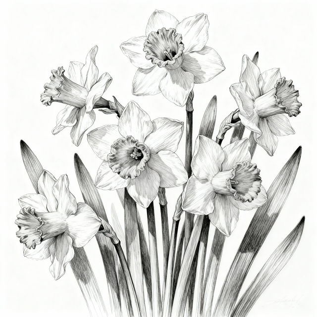Daffodils Drawing gallery