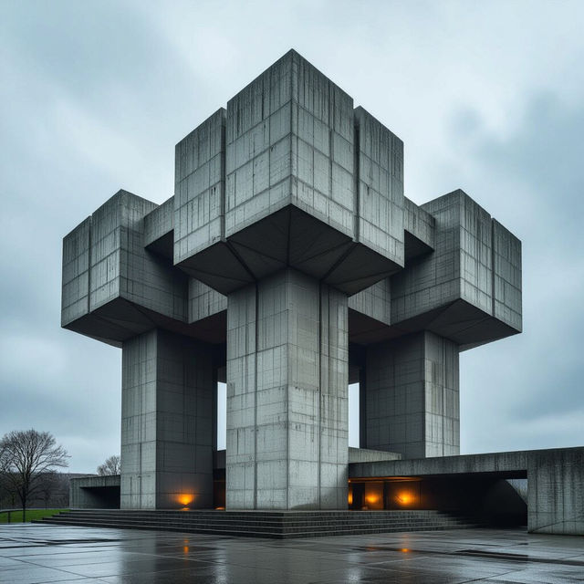 Brutalist Art - AI Generated gallery