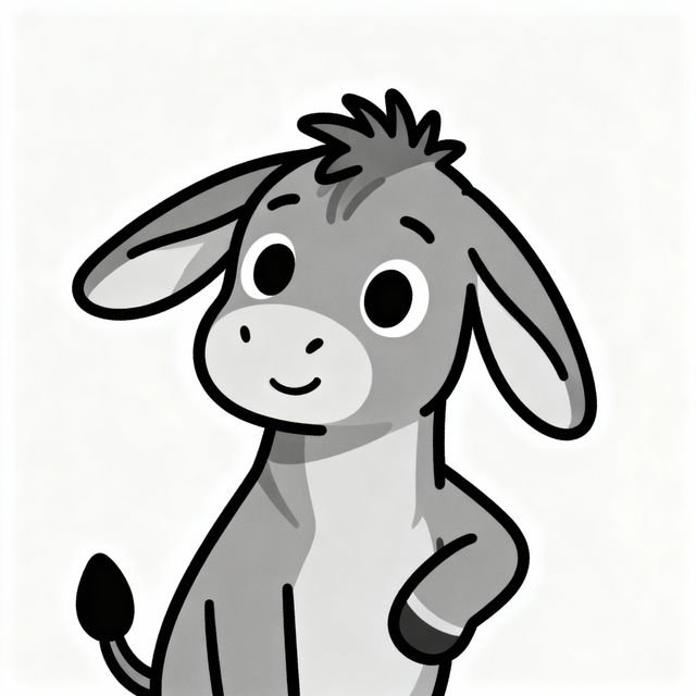 Easy Donkey Drawings gallery