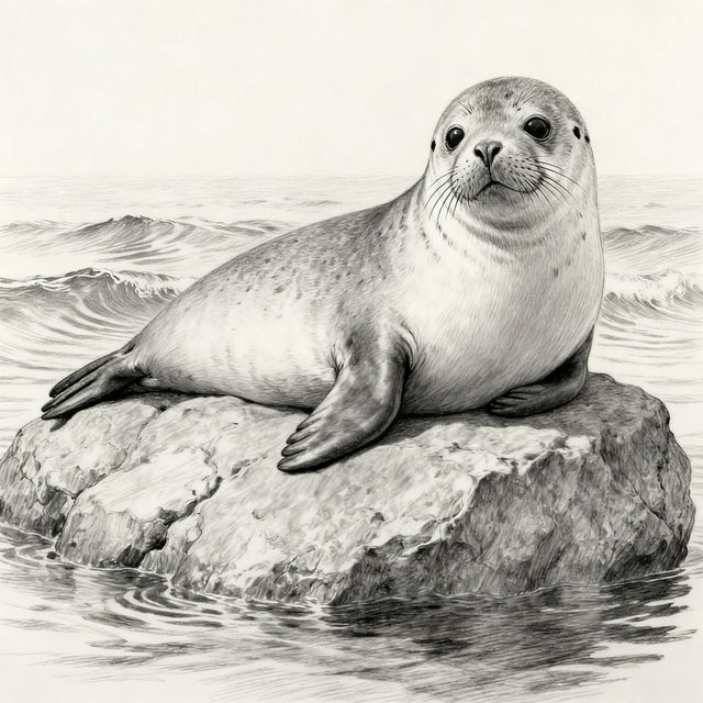Harbor Seal Drawings gallery