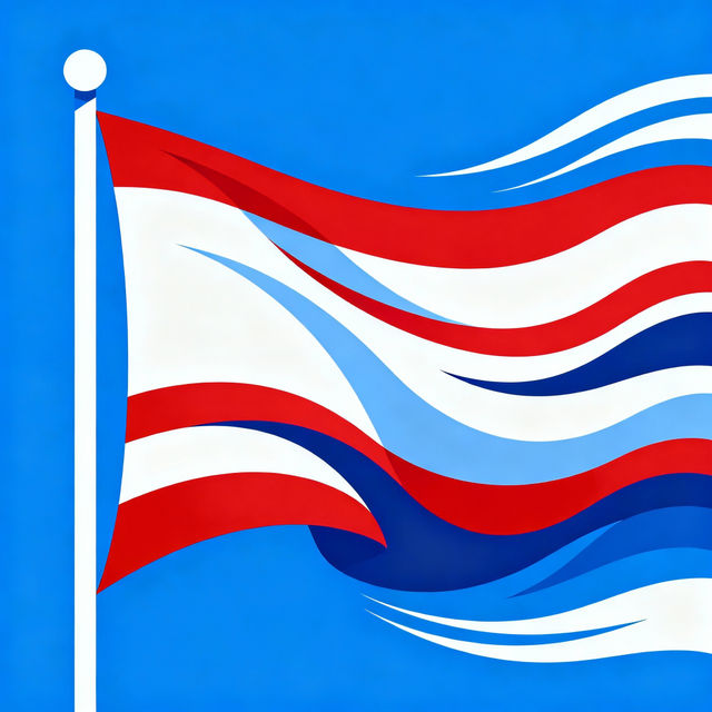 Waving Flag Drawings - AI Generated Art gallery