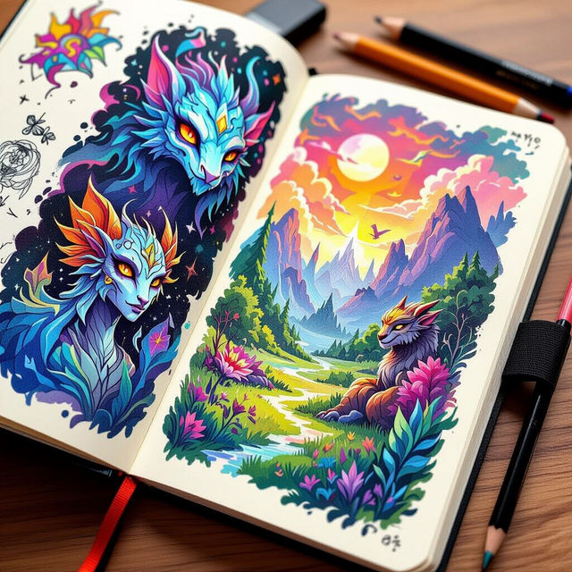 Sketch Book A5 - AI Art Gallery gallery