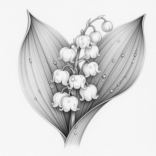 Explore Lily of the Valley Drawings gallery