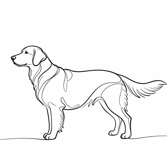 Dog Line Drawings - AI Generated Art gallery
