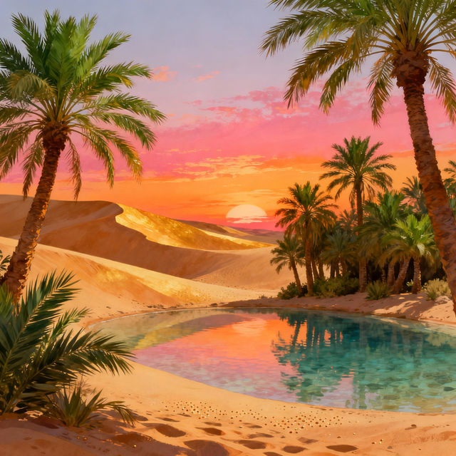 Oasis Drawings - AI Generated Art gallery