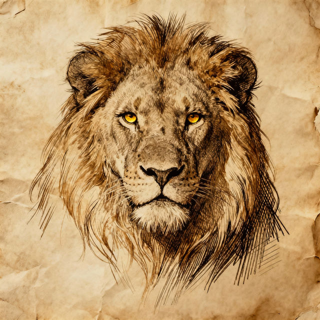 Lion Drawing Reference - AI Generated gallery