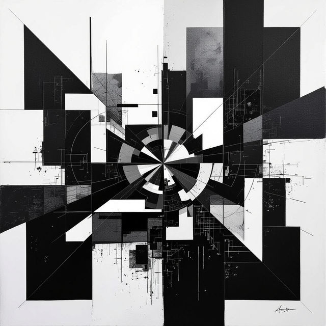 Abstract Art Black And White gallery