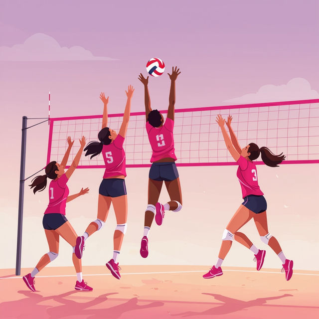 Pink Volleyball Wallpapers gallery