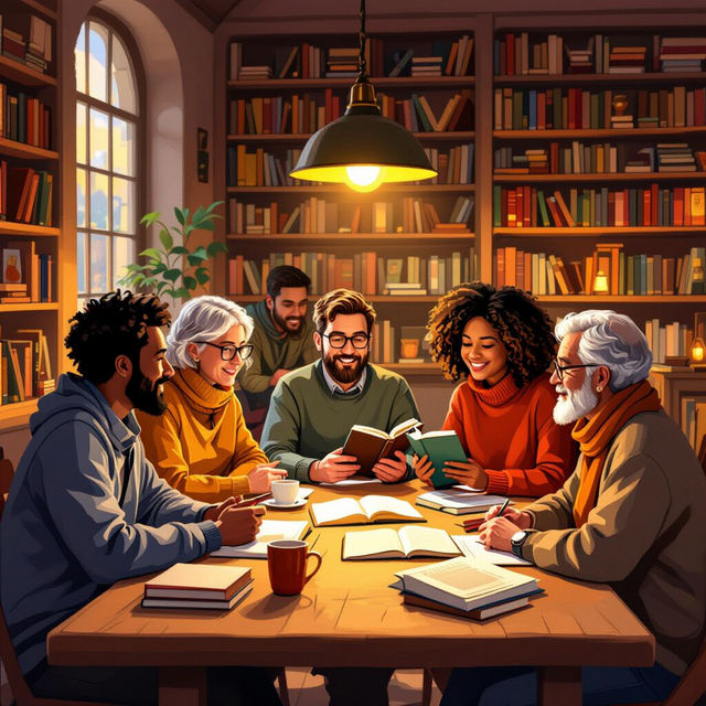 Book Club Images - AI Generated gallery