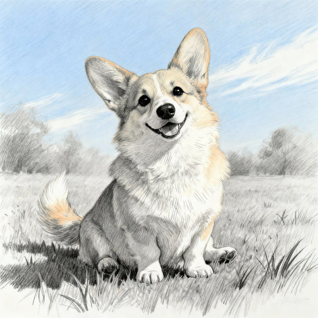 Corgi Drawings - Made With AI gallery