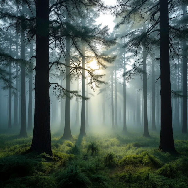 Pine Tree Images - Created with AI gallery