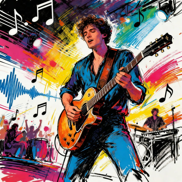 Sketch Music Art - Made With AI gallery