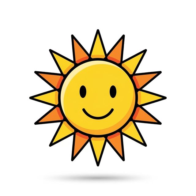 Browse Sun Clip Art Made With AI gallery