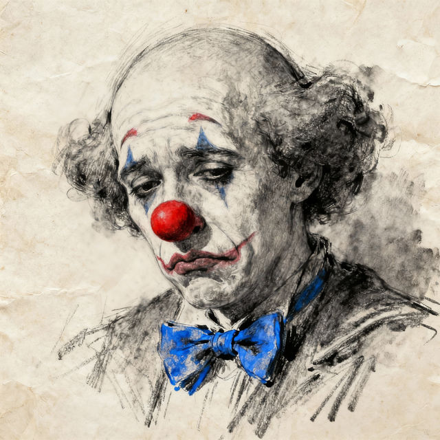 Clown Sketch Art - Made With AI gallery