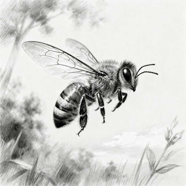 Sketch Bee Drawings gallery