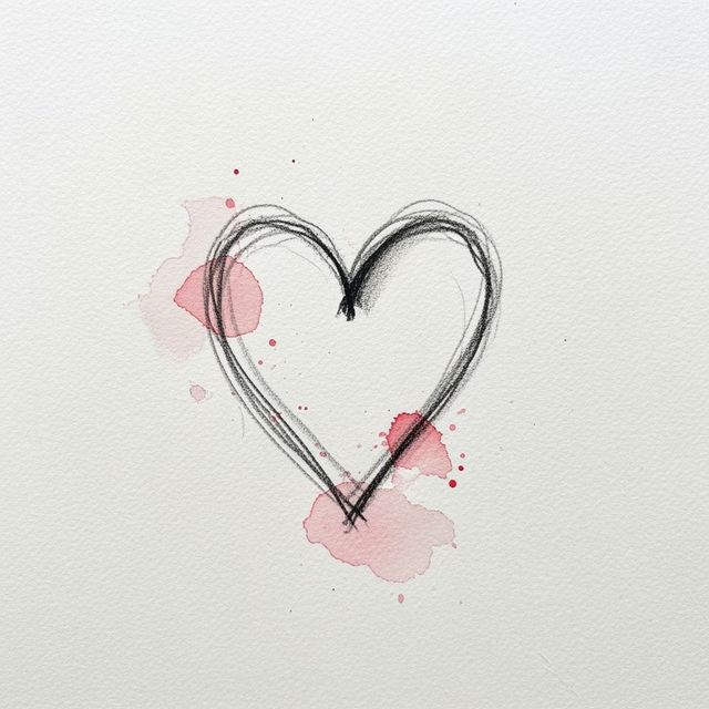 Generate Your Own Heart Sketch Art gallery