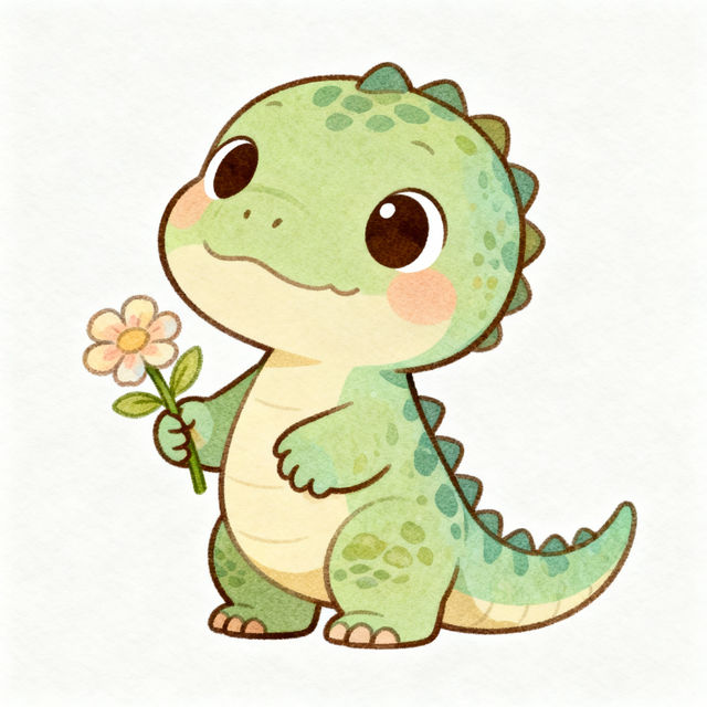 Cute Dino Drawings - Made With AI gallery