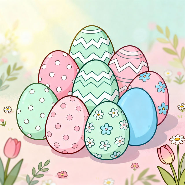 Easy Easter Egg Drawing Ideas gallery