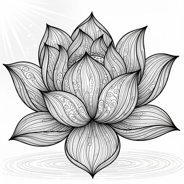 Create a Lotus Flower Drawing With AI gallery