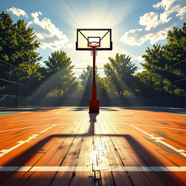 Basketball Court Images - Made With AI gallery