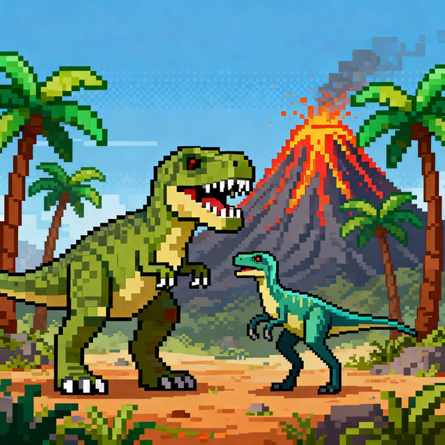 Dinosaur Pixel Art gallery