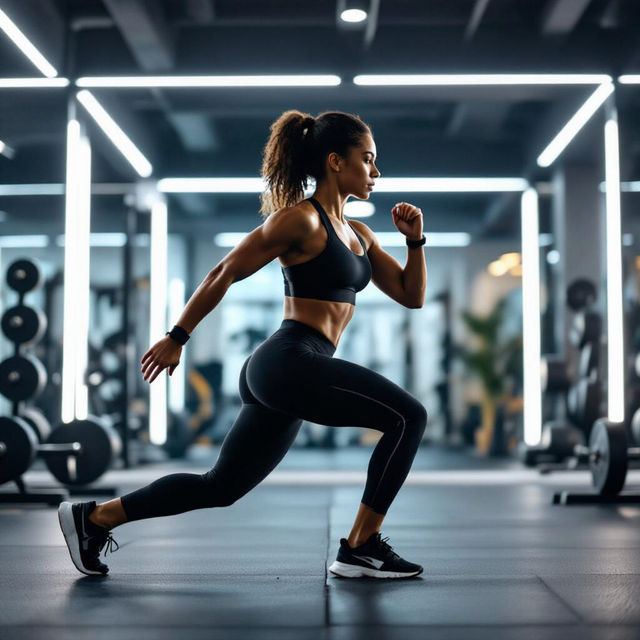 Walking Lunges Exercise Images gallery