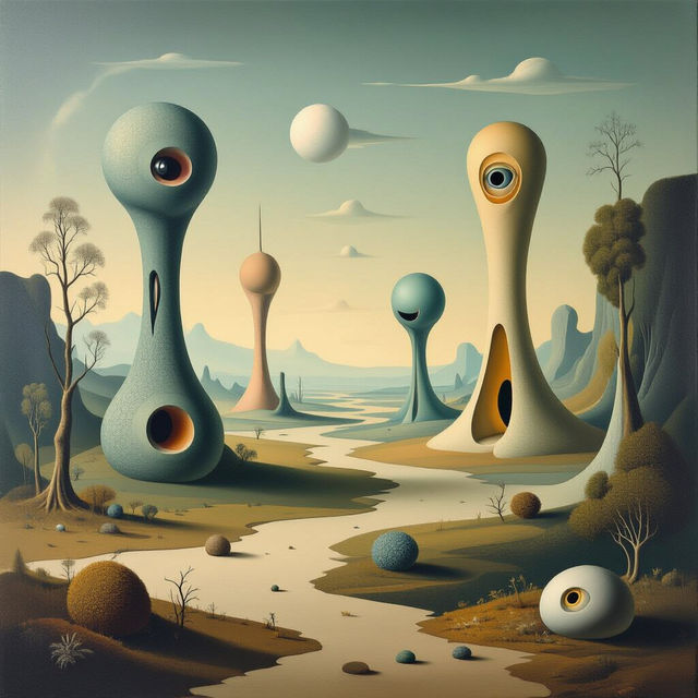 Yves Tanguy Art - AI Inspired gallery