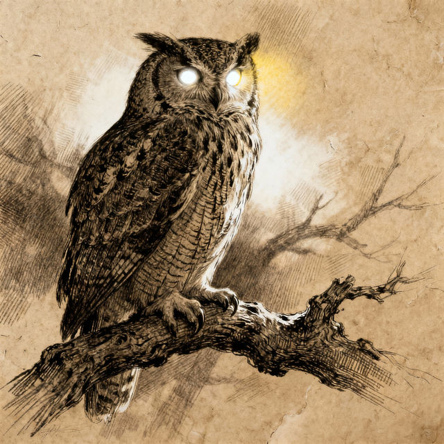 Owl Drawings - AI Generated gallery