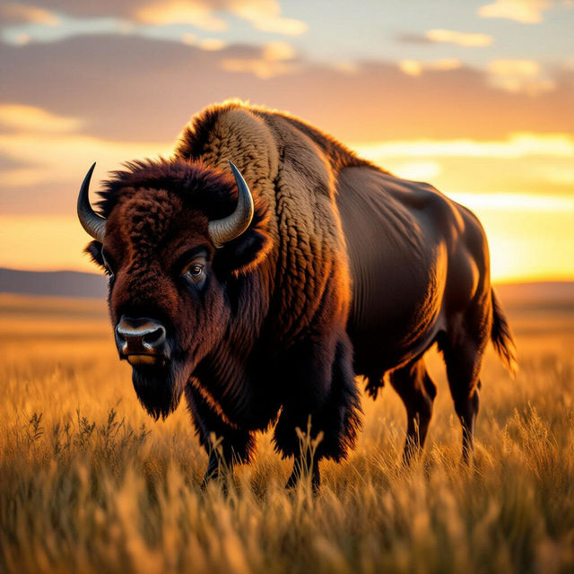 Pictures Of Bison - AI Generated gallery