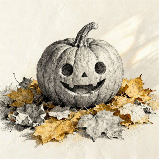 Pumpkin Sketch Art gallery