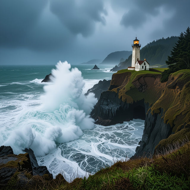 Oregon Coast Pictures - AI Generated gallery