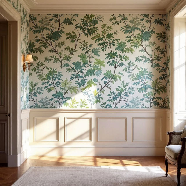 Wainscoting With Wallpaper gallery